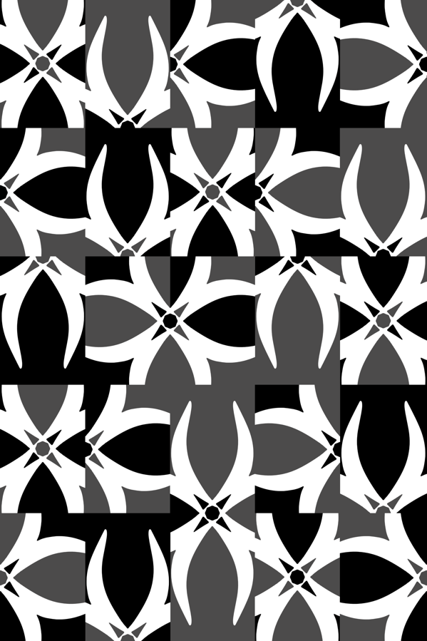 173NASH - Diesel black white and grey geometric wallpaper design