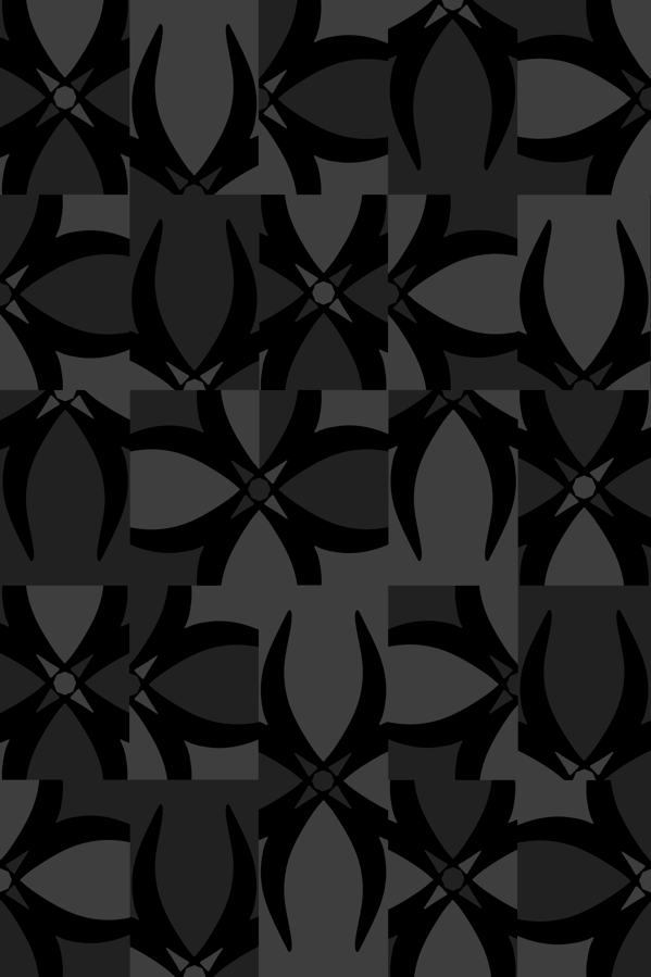 173NASH - Hollywood black and grey geometric wallpaper design