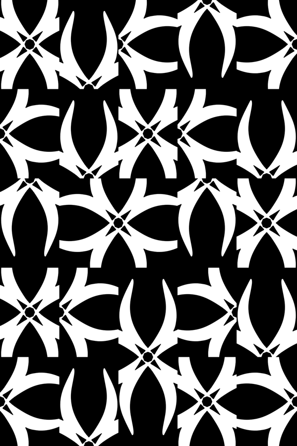 173NASH - Icon black and white geometric wallpaper design