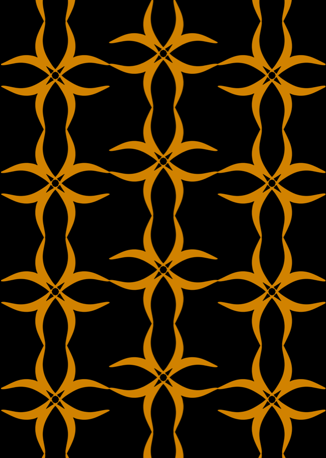 173ZERO - 173ZBG commercial wallpaper design with black background and unique gold patterns