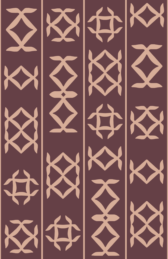 Glyph - Nazca patterned wallpaper design