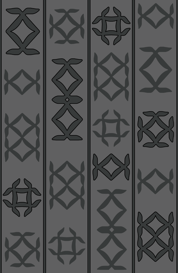 Glyph - Vinson patterned wallpaper design