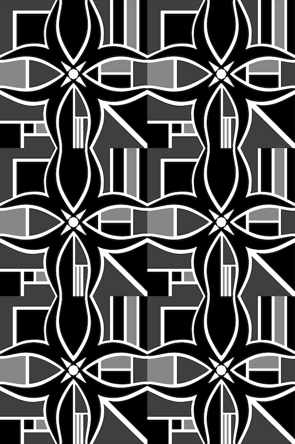 Luke Edwards Interior Design luxury handmade designer rug BLOK Comic Noir design