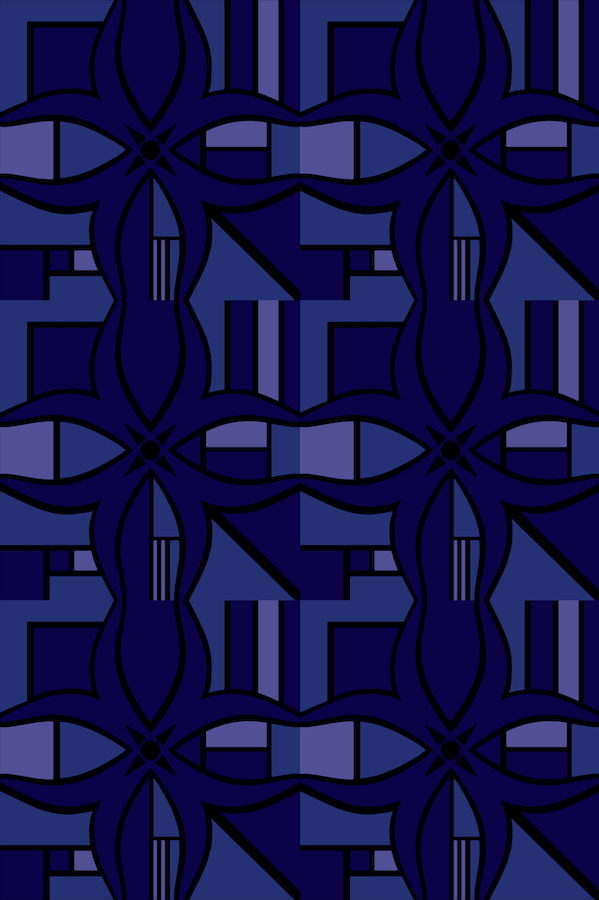 Luke Edwards Interior Design luxury handmade designer rug BLOK Midnight Sea design