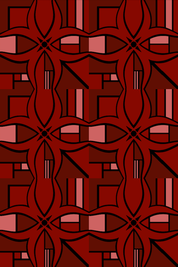 Luke Edwards Interior Design luxury handmade designer rug BLOK Rich Red design