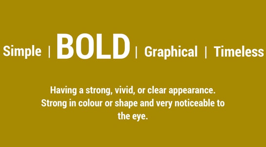 Definition of the word bold